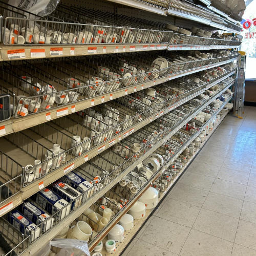 Supplies inside of Jackson Automotive Distributors.