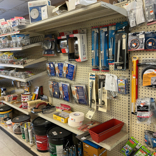 Supplies inside of Jackson Automotive Distributors.