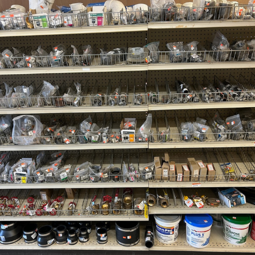Supplies inside of Jackson Automotive Distributors.