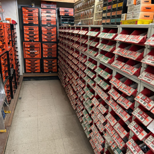 Supplies inside of Jackson Automotive Distributors.