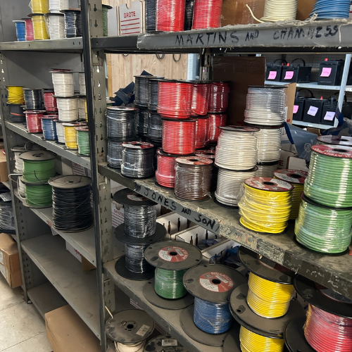 Supplies inside of Jackson Automotive Distributors.