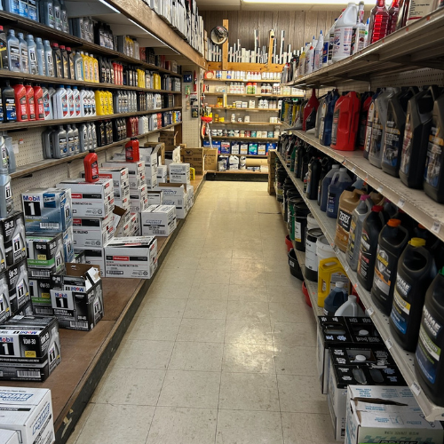 Supplies inside of Jackson Automotive Distributors.